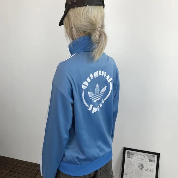 Adidas Originals Sky Blue Sport TrackTop