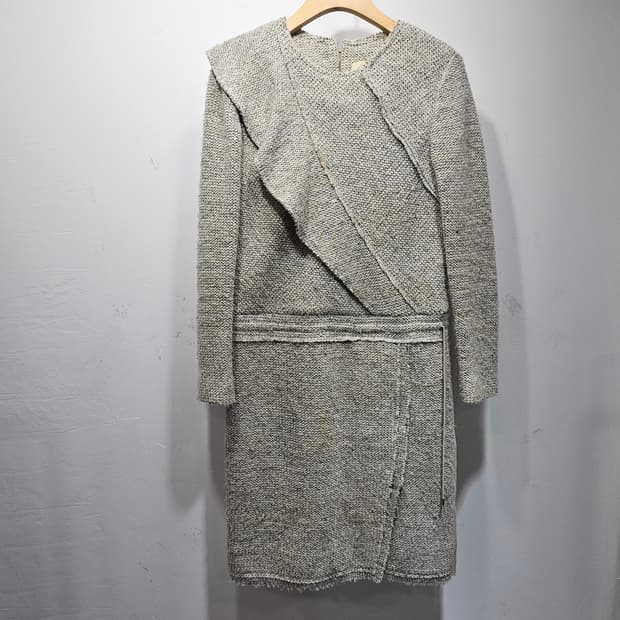 SJSJ 트위드 롱원피스 