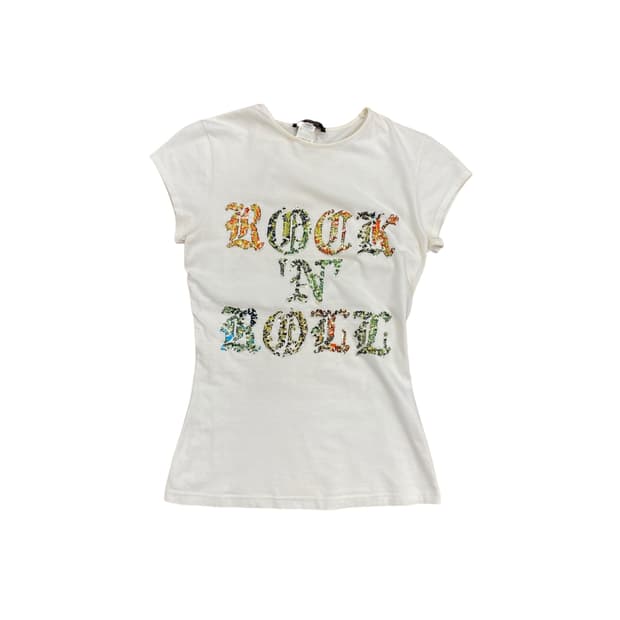 Versace, Lettering Yellow Top 