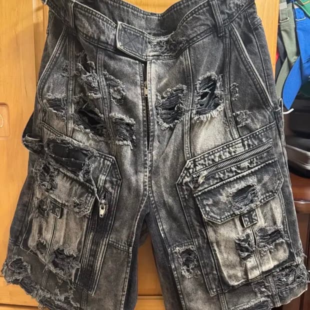 준지 2023 F/W 디스트로이 스커트 (팬츠 리폼)