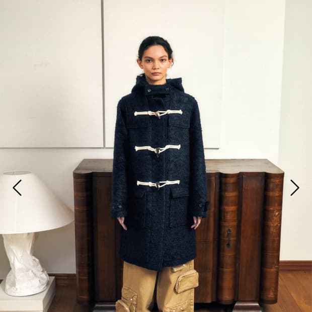 로레일즈 모헤어 더플코트