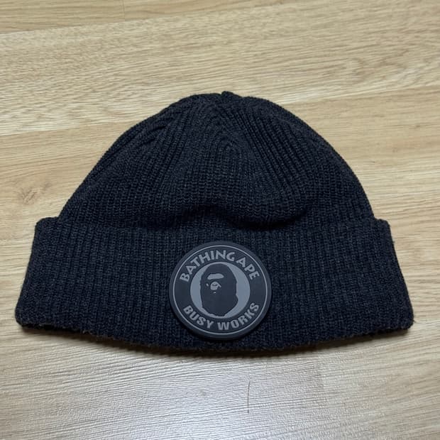 BAPE 비니 Black OS