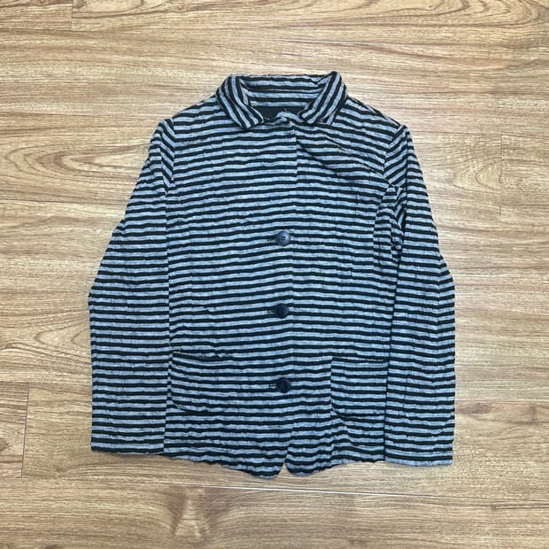 빈티지 스트라이프 티셔츠 자켓 오네갸루 로걀 코이세이오깔 공겜여주 모리걸