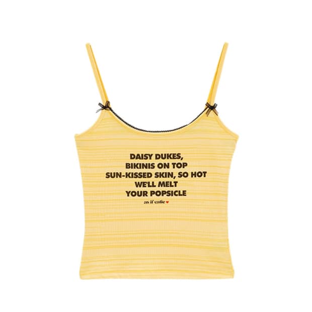 애즈이프캘리 sun-kissed sleeveless yellow