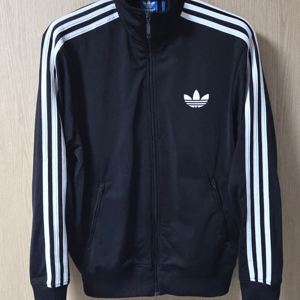 (착샷) 아디다스 파이어버드 져지 트랙탑 블랙 