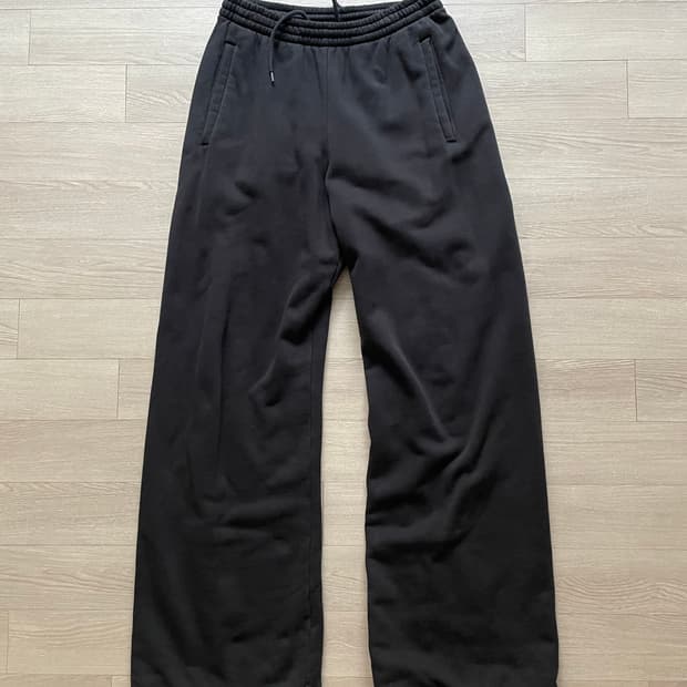 이지 갭 헤비 스웻팬츠 블랙 더블 레이어드 yeezy gap