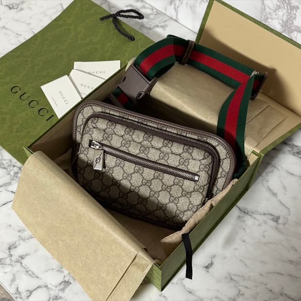 새상품 구찌 벨트백 정품 슈프림