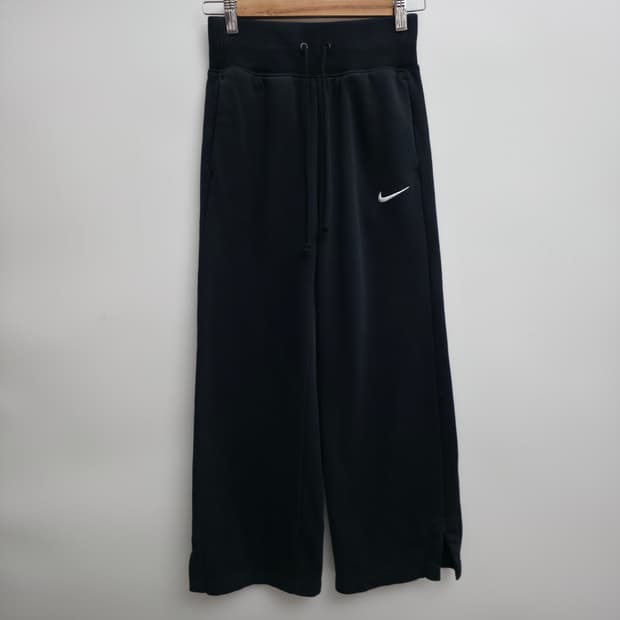[XS] 나이키 블랙 와이드 트레이닝 팬츠