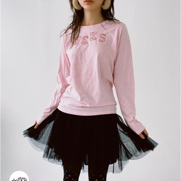 샵페어리 faerie handwriting stitch long top