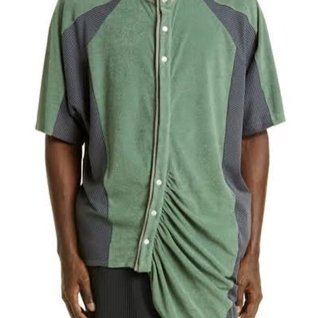 Kiko Kostadinov triol short sleeve top
