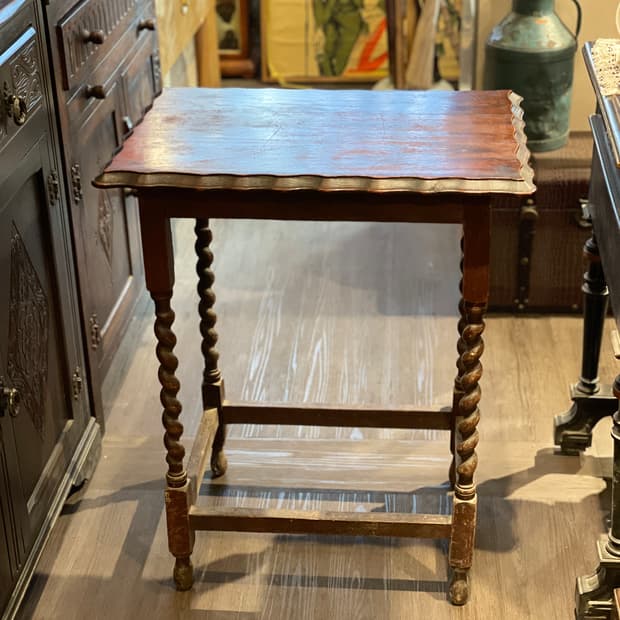 🍀영국 바를리 트위스트 사각 사이드테이블_3