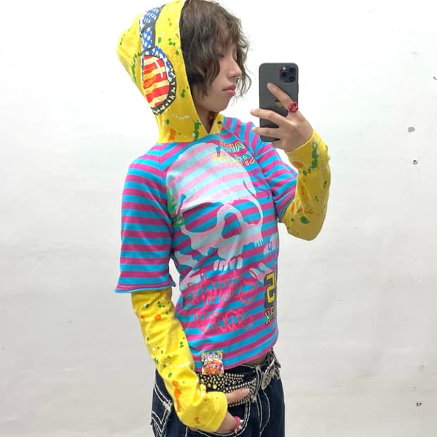 Jam Skull Headset Stripe Hoodie