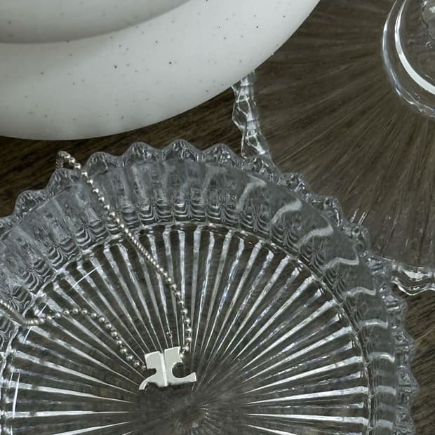 courreges / 꾸레쥬 심볼로고 실버925 목걸이