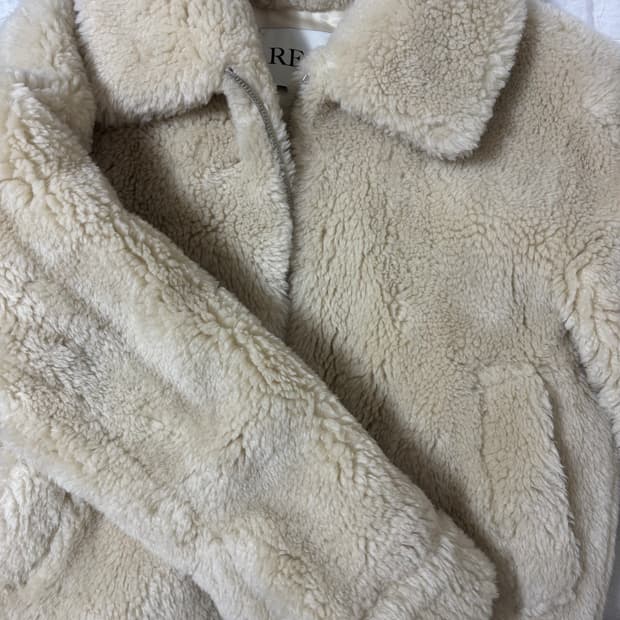 렉토 울 셔링 시어링 퍼자켓 (S) 새상품