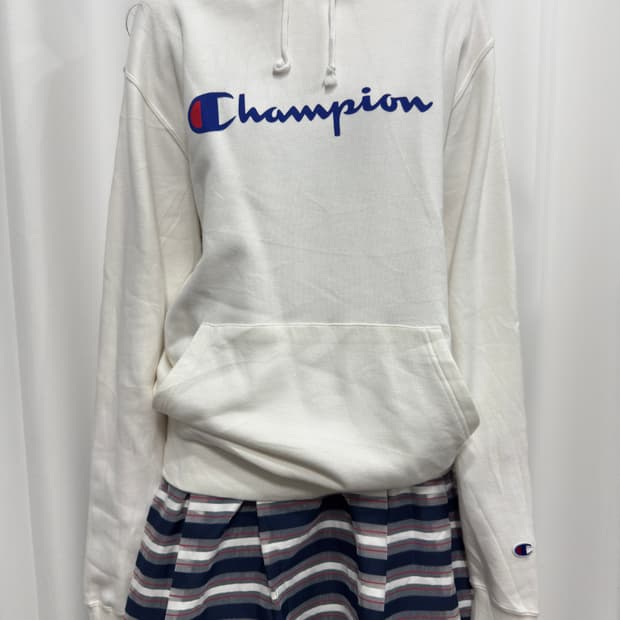 champion logo hoodie