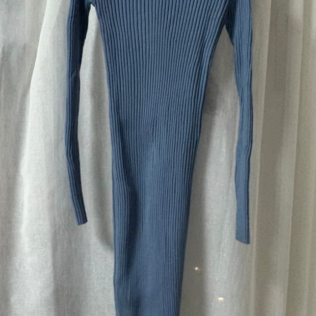 매그놀리아 골지 롱 원피스 소라