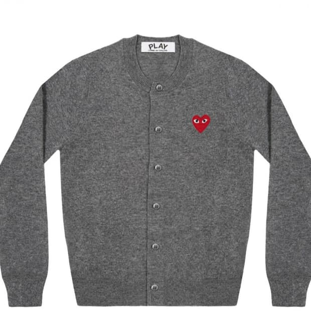 미개봉)정품)라운드)꼼데가르송 가디건