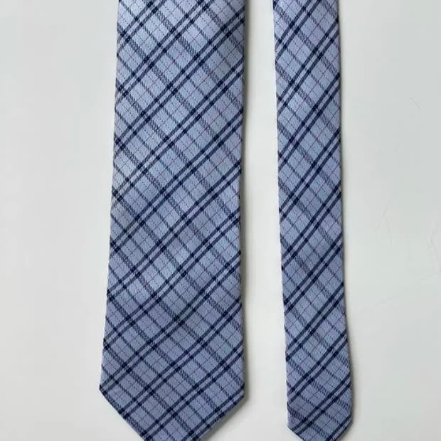 빈티지)체크 넥타이