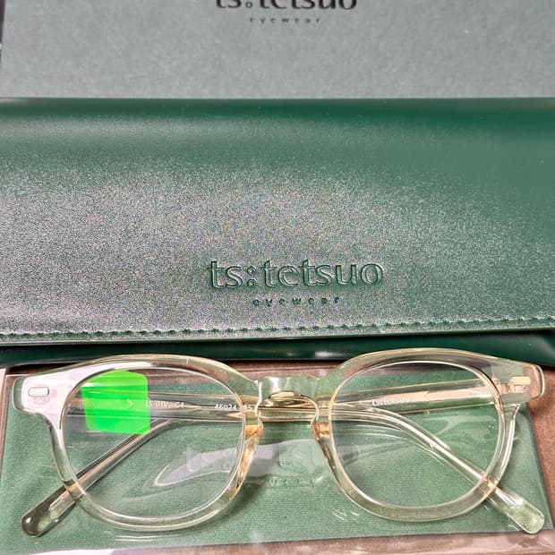 ts:tetsuo 테츠오 LS 01V C4 옐로우크리스탈투명 안경