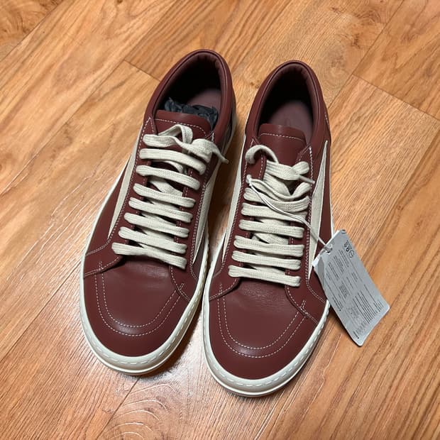 릭오웬스 빈티지 스니커즈 릭반스 레드 로즈우드