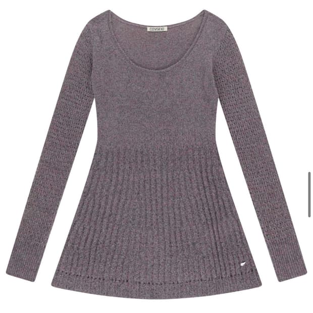 코이세이오 소프트 벨 니트 퍼플그레이