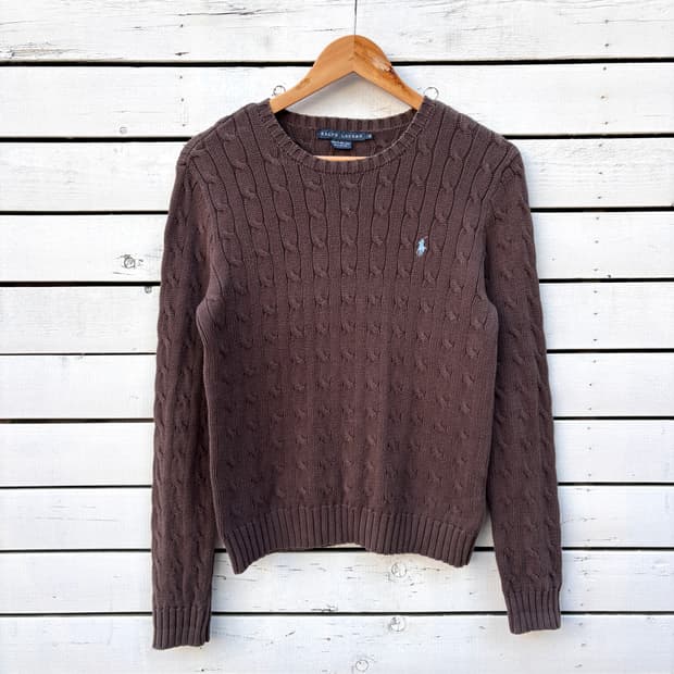 Polo 폴로 케이블 꽈배기 니트