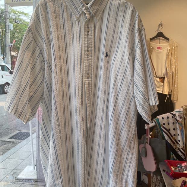 폴로 랄프로렌 스트라이프 셔츠 (XL)