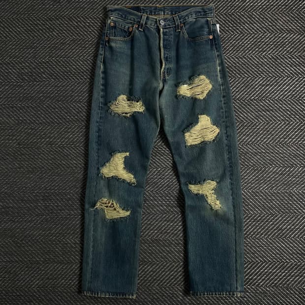 리바이스 501 디스트로이드 데님 워싱 팬츠o 3619