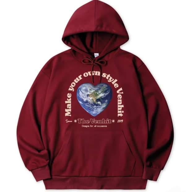 벤힛 EarthHeart 기모 후드티