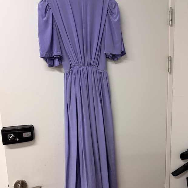 푸시버튼 셔링 롱 원피스 XS (새상품)