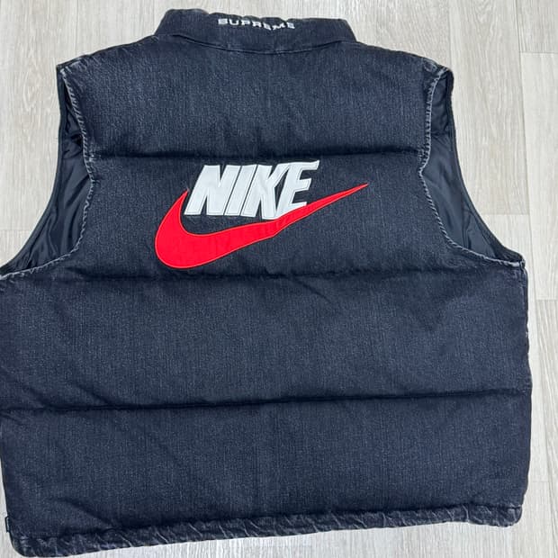 [L] 슈프림 나이키 데님 베스트