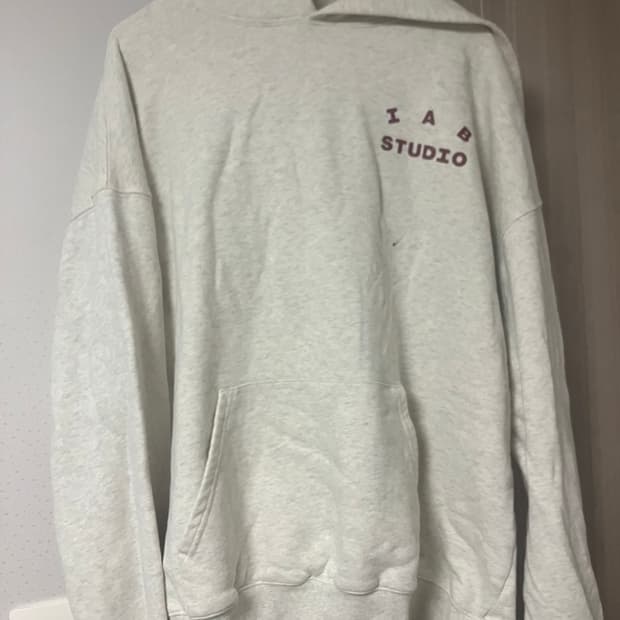 아이앱 스튜디오 후드티 오트밀 XL