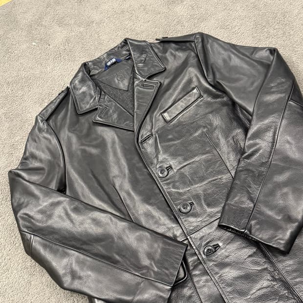 [정품/L] 타미힐피거 리얼레더 카코트 c1