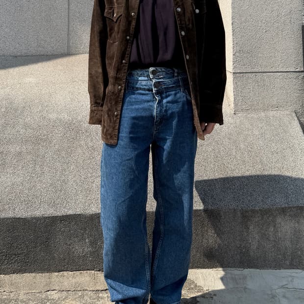 산드로 레이어드 데님 