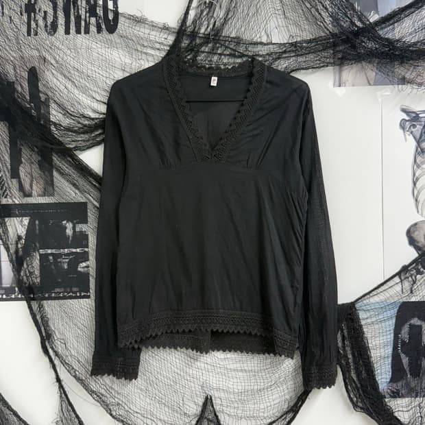 Lace detailed longsleeve