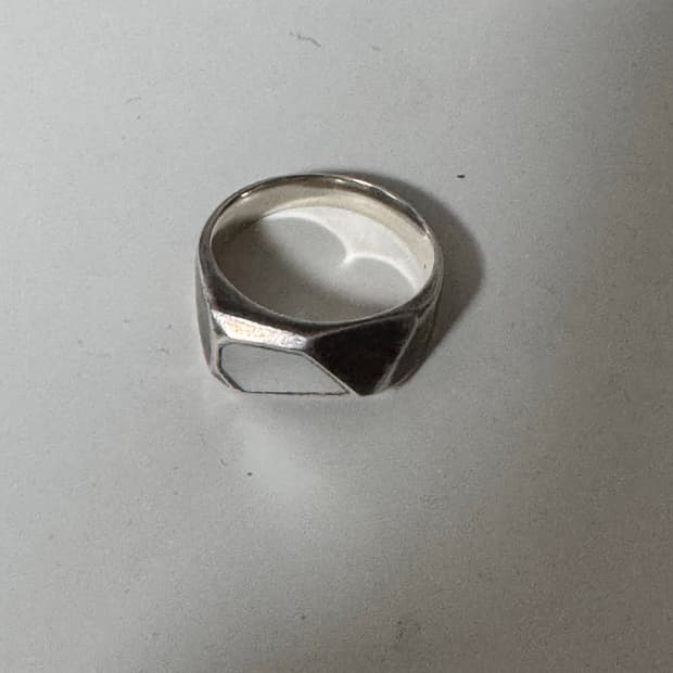 비주류 자개 반지