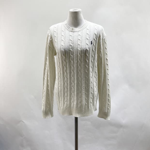 폴로랄프로렌 여성꽈배기니트 아이보리 S