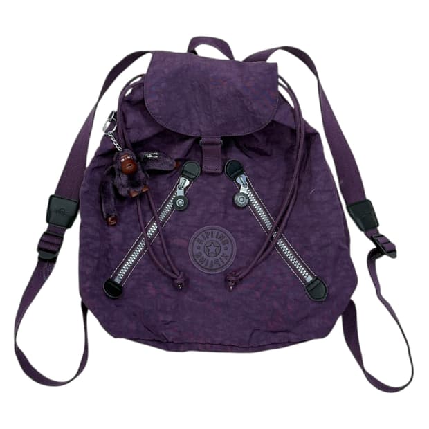 키플링 빈티지 복조리 모리걸 Y2K 다크퍼플 보라 백팩 가방