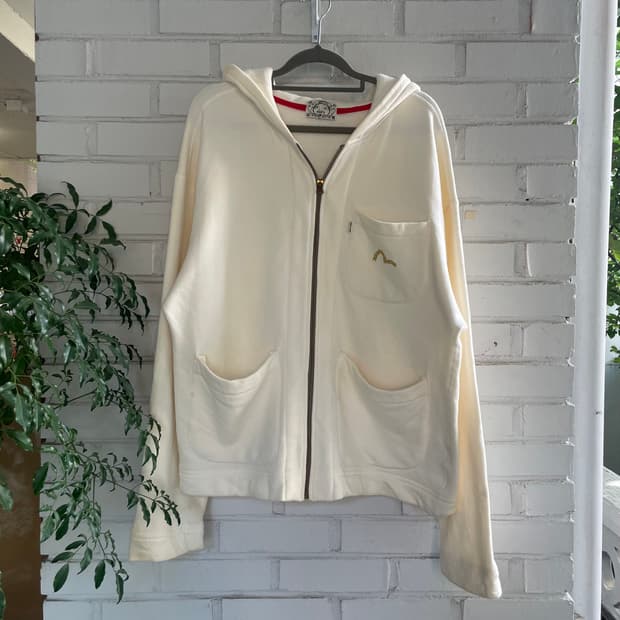 에비수 일본판 아이보리 후드집업