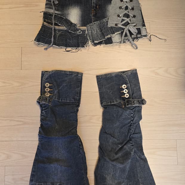 Vintage Custom Reworked Denim Set