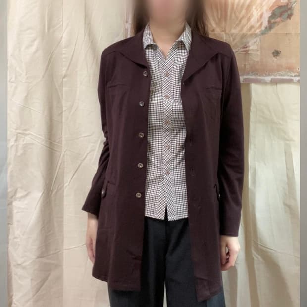 딥 브라운 포켓 셔츠