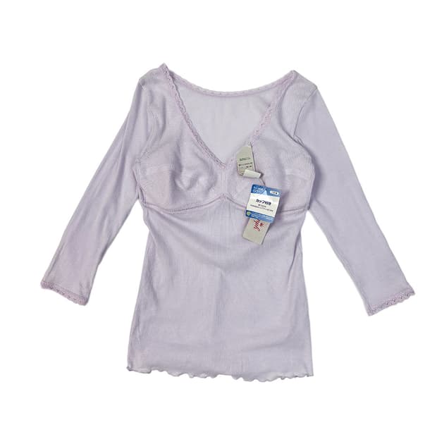 japan triumph lilac lace inner 3/4 top
