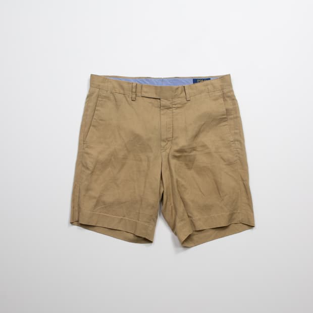 폴로 랄프로렌 린넨 쇼츠 베이지