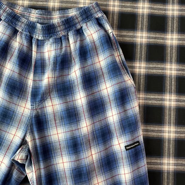 디스이즈네버댓 블루 체크 팬츠 초기버전