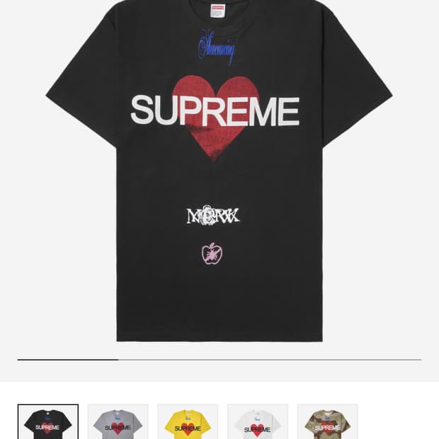 (새상품) supreme 슈프림 어나운싱 티셔츠 블랙