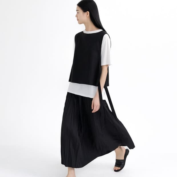 유노이아 linen short vest