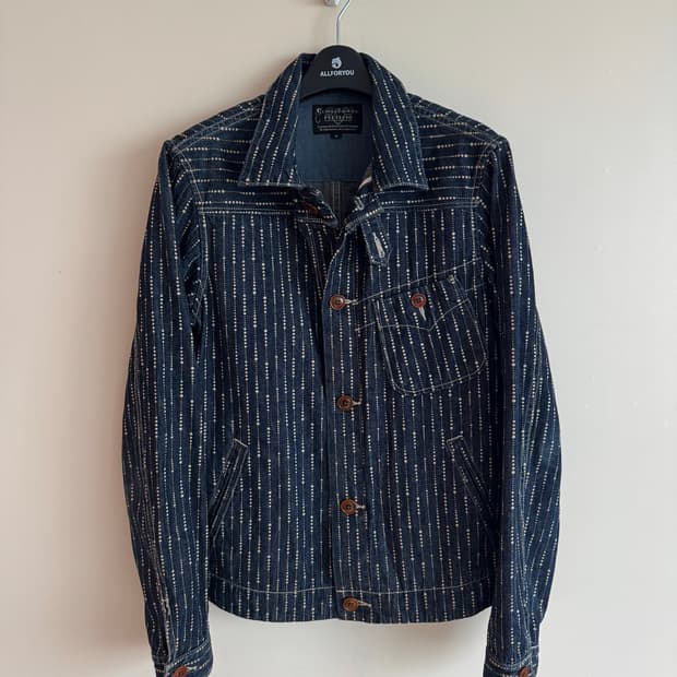 SCHOTT 쇼트 브로스 와바슈 데님 워크 자켓 S