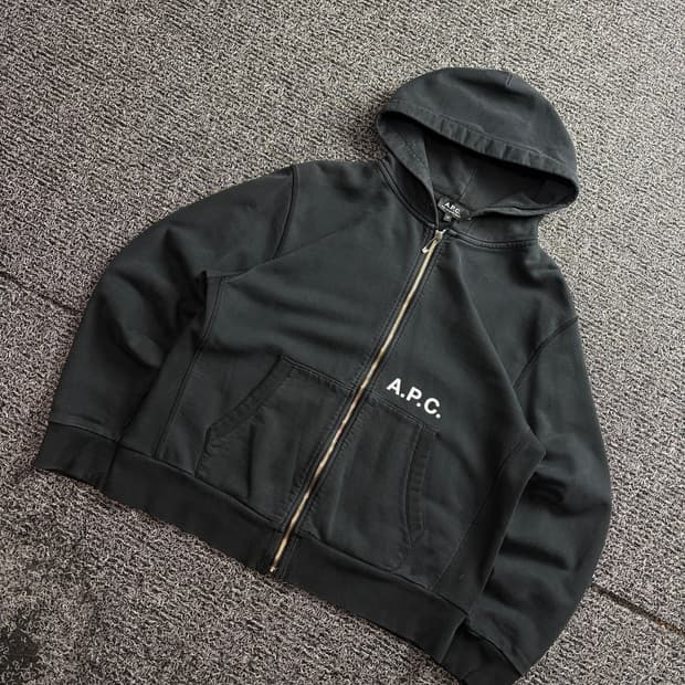 APC 아페쎄 시그니처 로고 미니멀 후디집업 자켓 3147