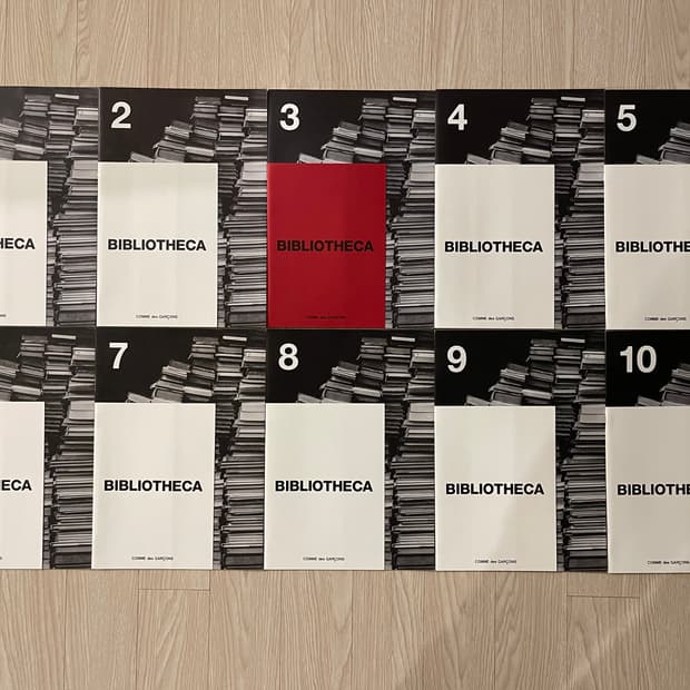 꼼데가르송 BIBLIOTHECA 아트 브로셔 DM 세트 AD2015