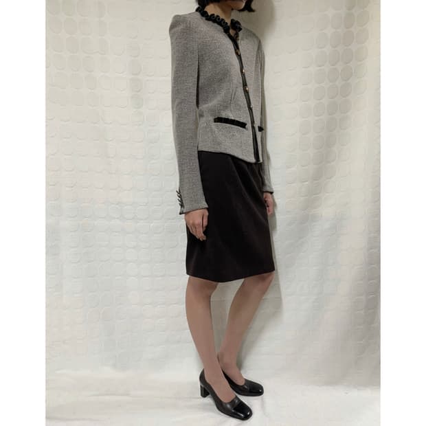 Armani 벨벳 디테일 자켓